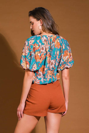 YORK HEIGHTS WOVEN TOP.