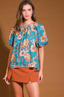 YORK HEIGHTS WOVEN TOP.
