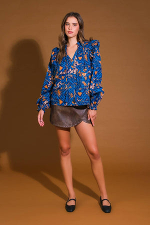 EAGLE CREST WOVEN TOP.