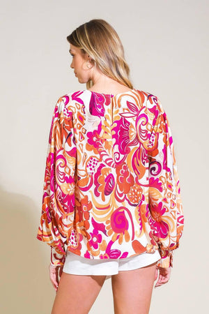 DELICATE TOUCH WOVEN TOP.