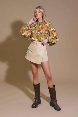 CALL IT LOVE WOVEN TOP.