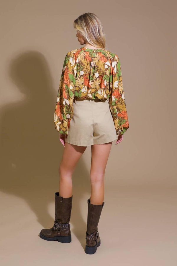 CALL IT LOVE WOVEN TOP.