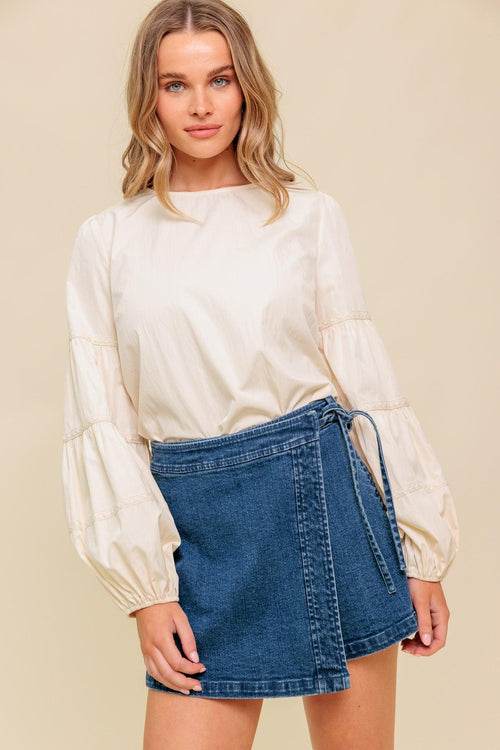 WAVERLY MILLS WOVEN TOP.