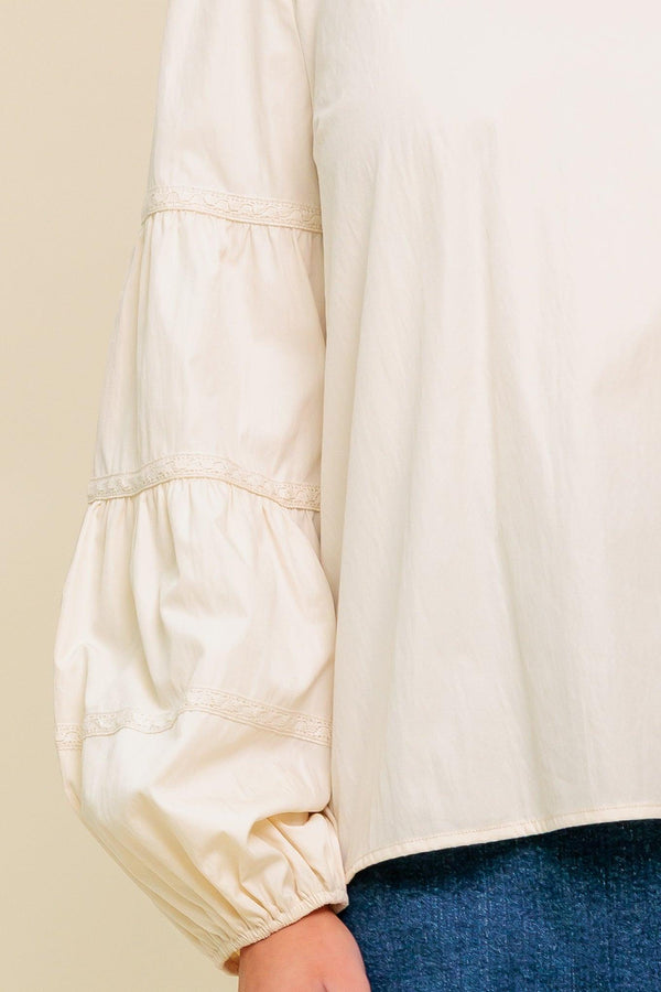 WAVERLY MILLS WOVEN TOP.