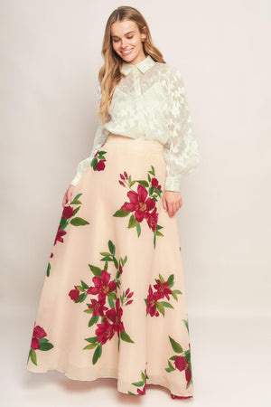 INCREDIBLE LOVE JACQUARD WOVEN TOP.