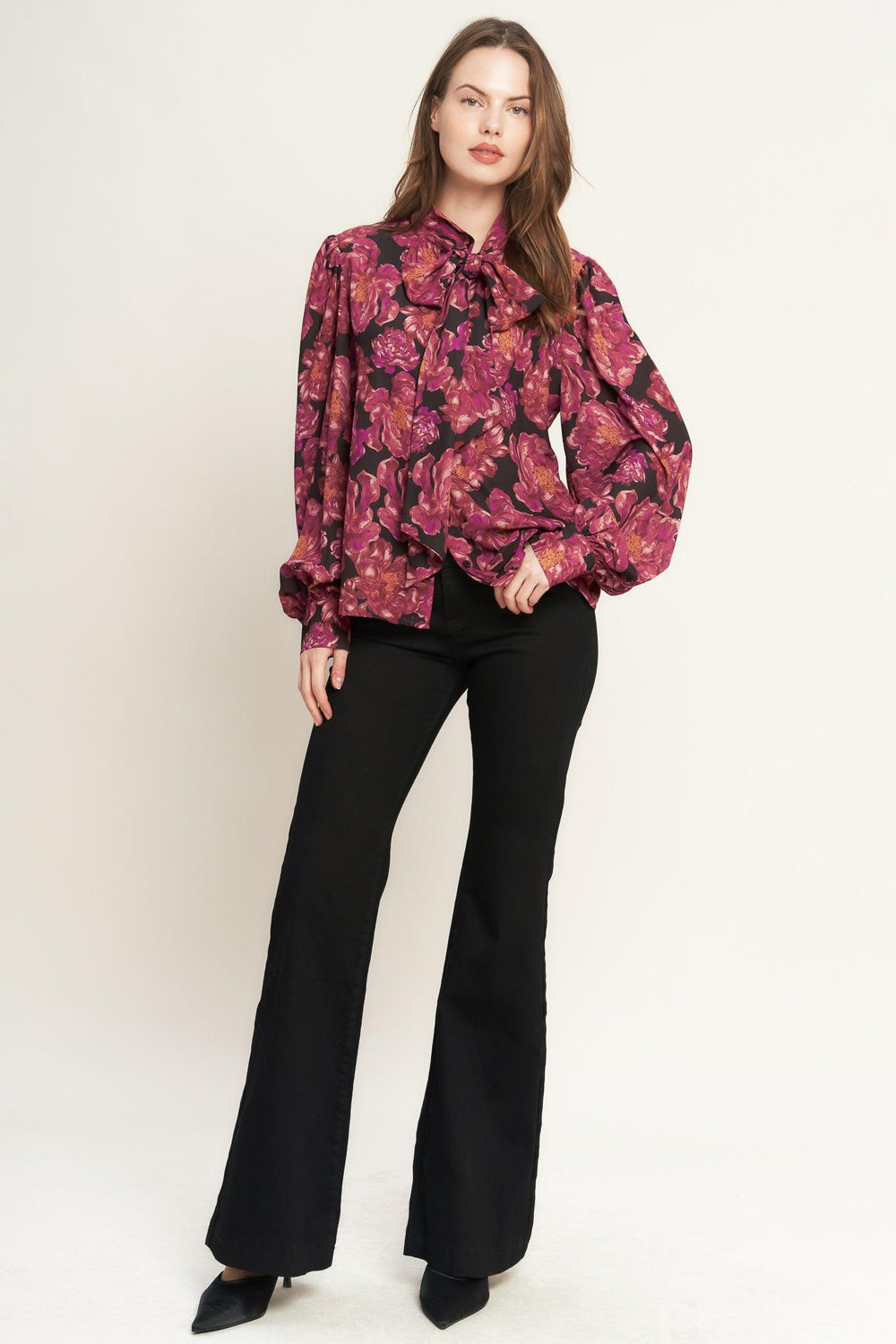 BEAUTIFUL EVENINGS WOVEN BLOUSE - FLYING TOMATO