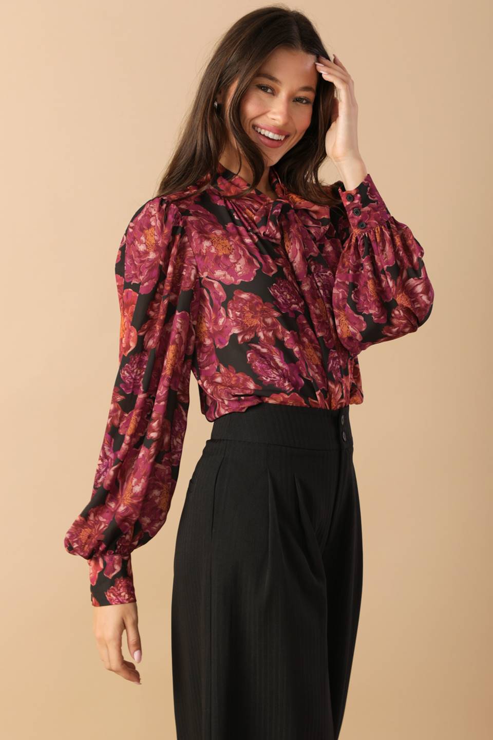 BEAUTIFUL EVENINGS WOVEN BLOUSE