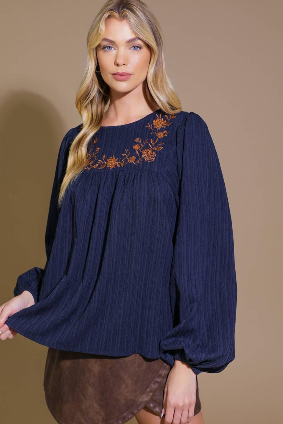 ENCHANTED TO MEET WOVEN TOP.