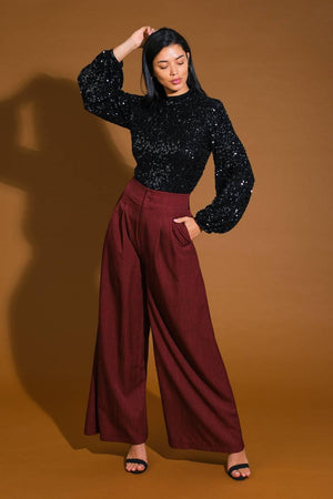 STAY THE SAME SEQUIN TOP.