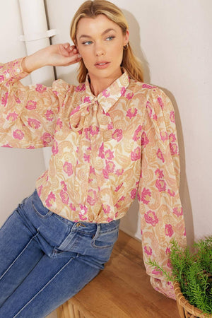 AGAINST THE ODDS WOVEN TOP.