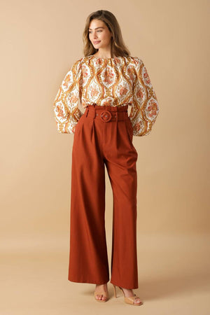 BE BETTER IVORY WOVEN TOP.