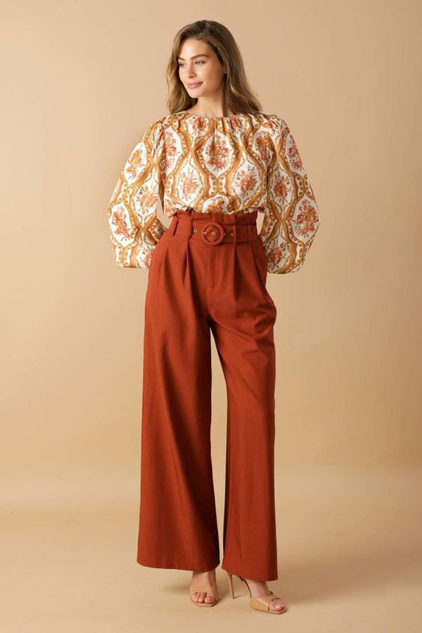 BE BETTER IVORY WOVEN TOP.