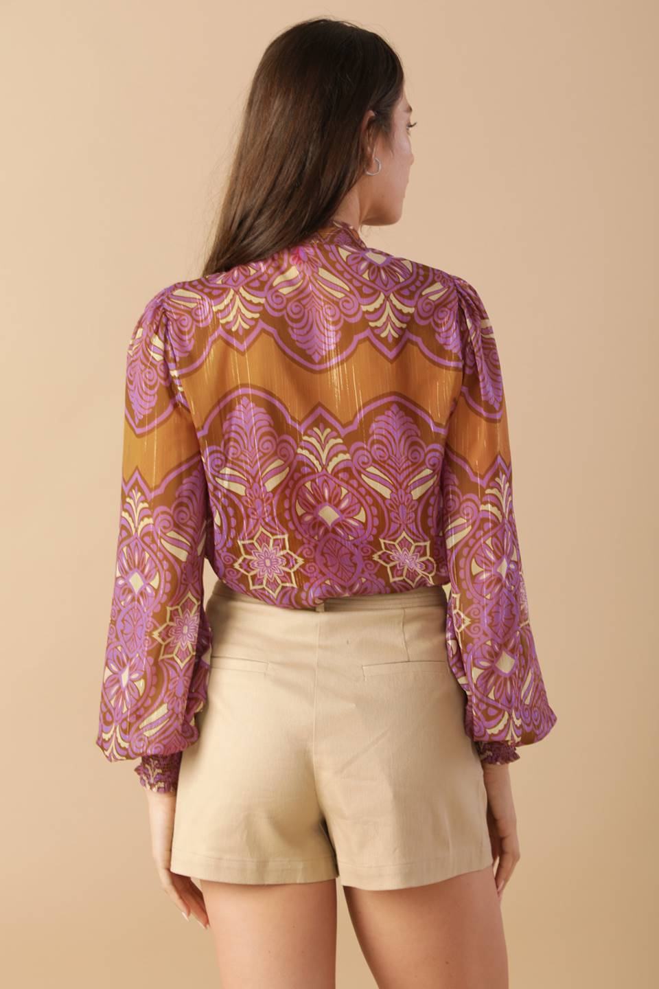 LUMINOUS BLISS WOVEN TOP