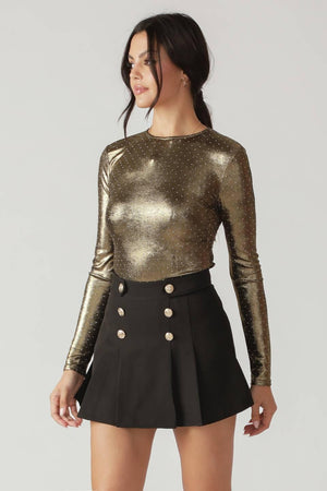 LET'S RIDE EMBELLISHED BODYSUIT.