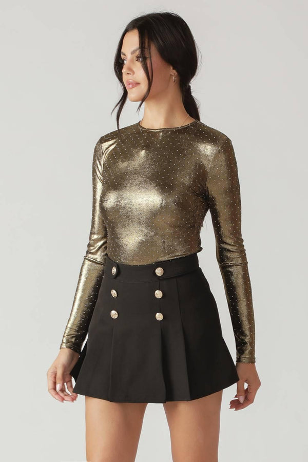 LET'S RIDE EMBELLISHED BODYSUIT.