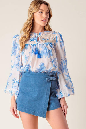 LAGOON DAYDREAMS WOVEN TOP.