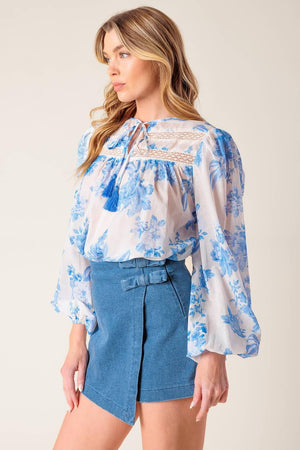 LAGOON DAYDREAMS WOVEN TOP.