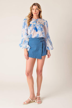 LAGOON DAYDREAMS WOVEN TOP.