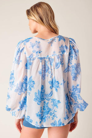 LAGOON DAYDREAMS WOVEN TOP.