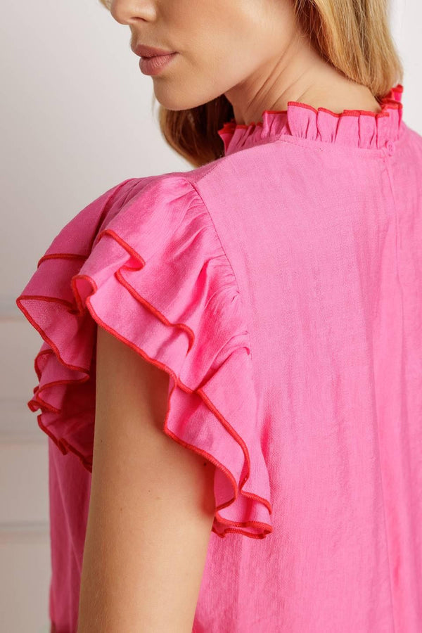 PUSH THE LIMIT WOVEN TOP - Flying Tomato - TOPS - Flying Tomato