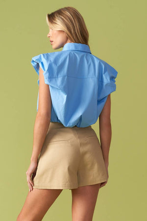 CREATING MEMORIES WOVEN CROP TOP.