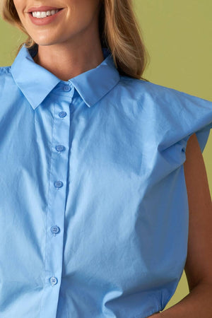 CREATING MEMORIES WOVEN CROP TOP.