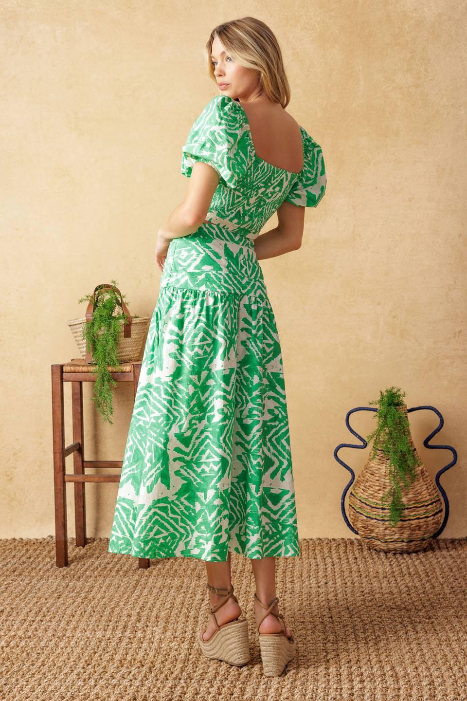 DESTINED FOR MORE WOVEN TOP AND SKIRT SET.