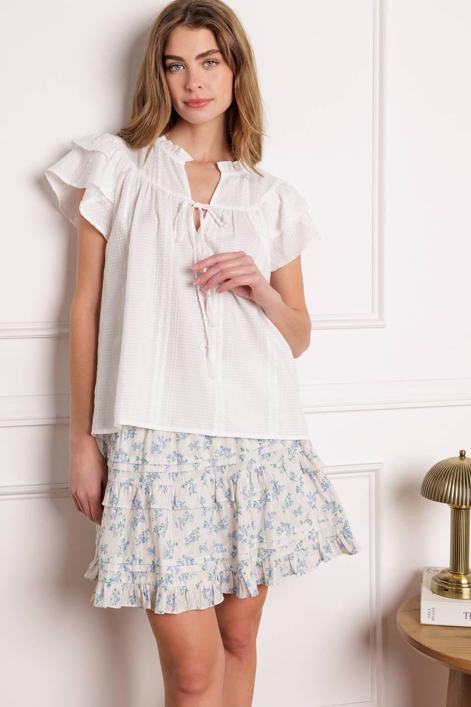 CLOSER THAN EVER WOVEN TOP - Flying Tomato - TOPS - Flying Tomato