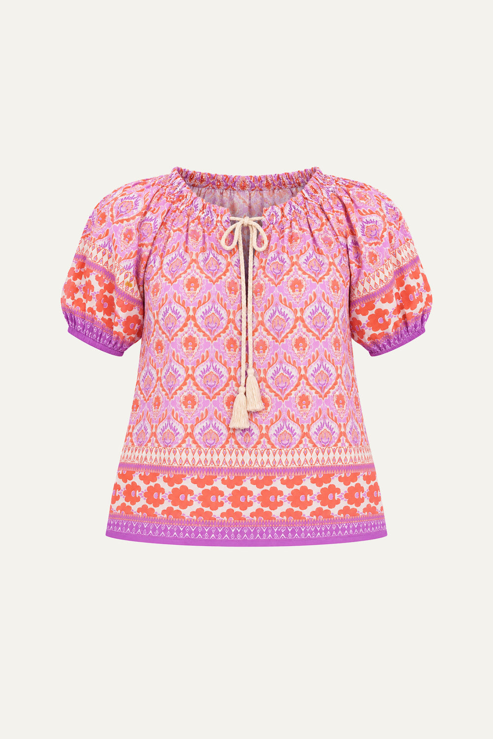 WHISPERING LAVENDER WOVEN TOP
