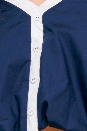 SCENT OF SPRING WOVEN TOP.