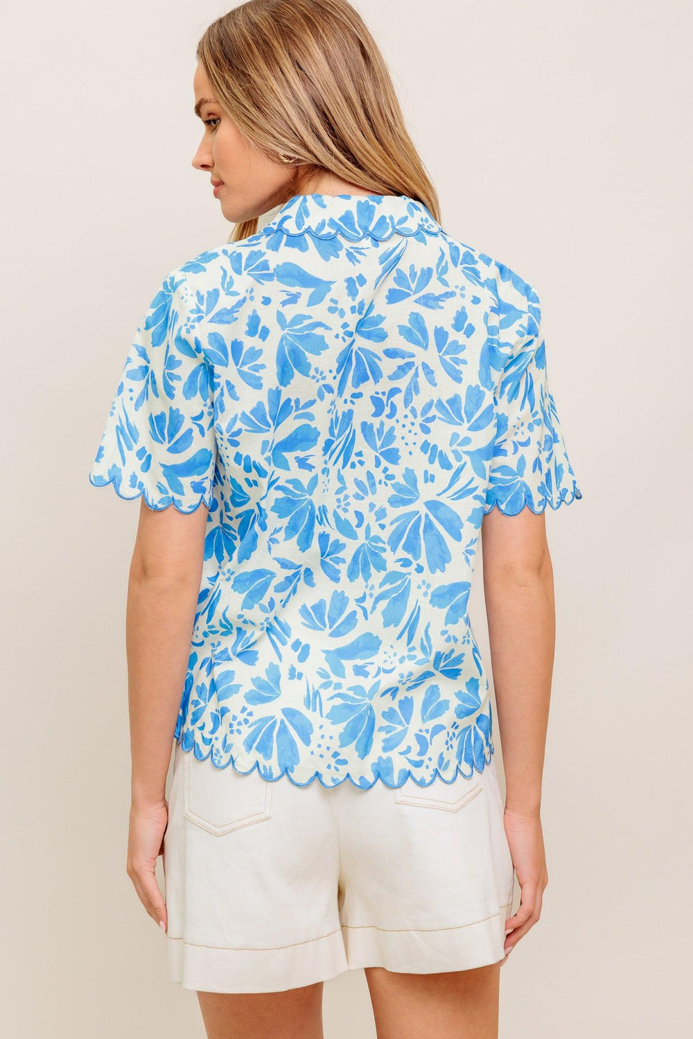 WANDER LEAF WOVEN TOP.