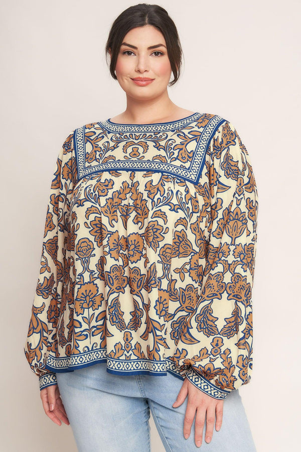 BOHEME MEADOW WOVEN TOP.