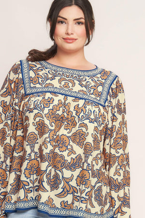 BOHEME MEADOW WOVEN TOP.