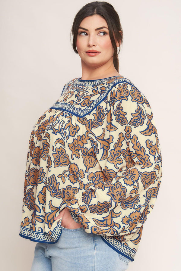 BOHEME MEADOW WOVEN TOP.