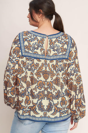 BOHEME MEADOW WOVEN TOP.