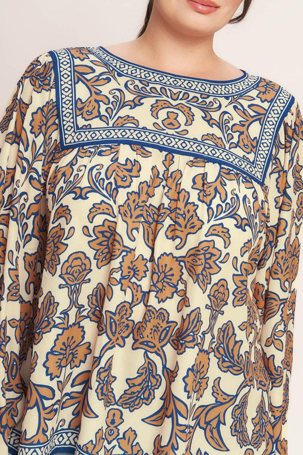BOHEME MEADOW WOVEN TOP.