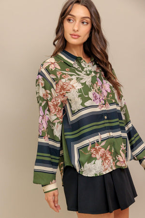 GARDEN CLUB  WOVEN TOP.