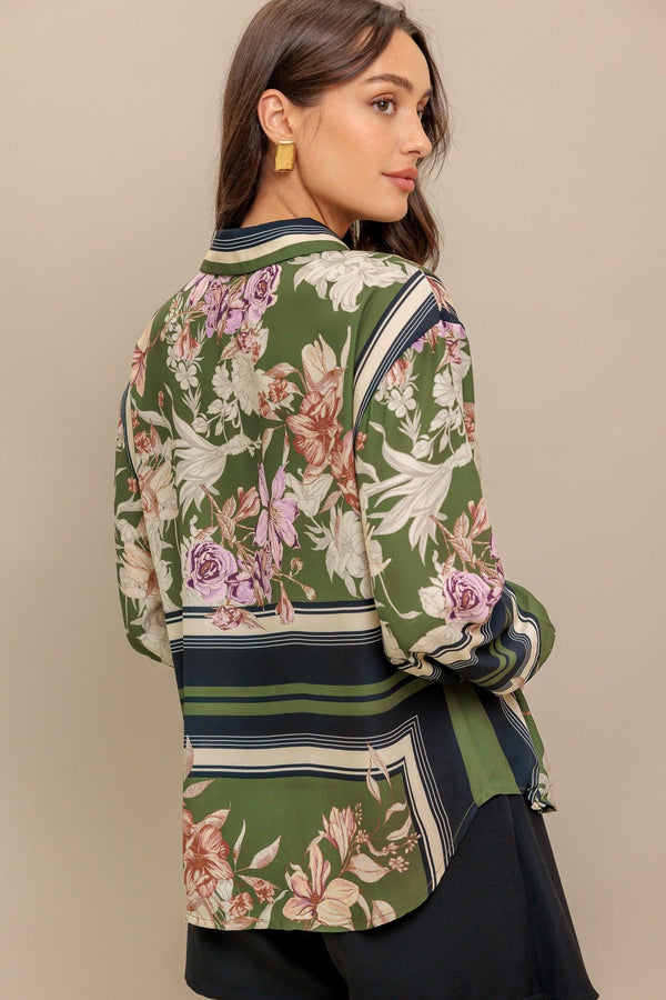 GARDEN CLUB  WOVEN TOP.