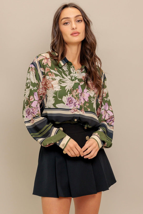 GARDEN CLUB  WOVEN TOP.