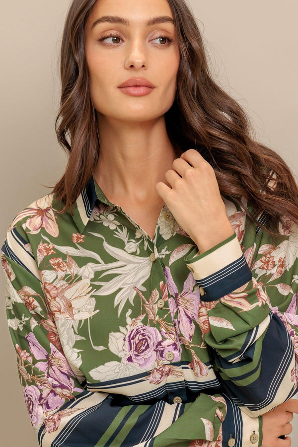 GARDEN CLUB  WOVEN TOP.