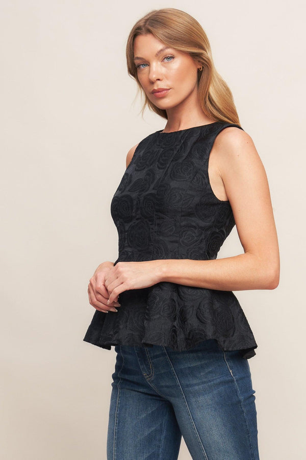 URBAN ELEGANCE WOVEN TOP.