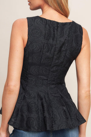 URBAN ELEGANCE WOVEN TOP.
