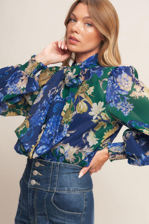 ROYAL TAPESTRY WOVEN TOP.