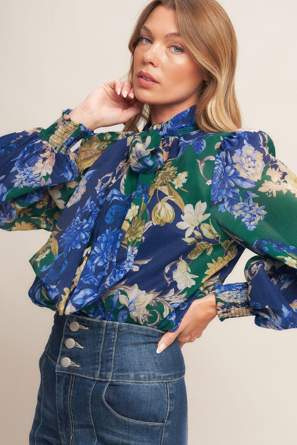 ROYAL TAPESTRY WOVEN TOP.