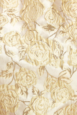 CANDLELIGHT BLOOM JACQUARD WOVEN TOP.