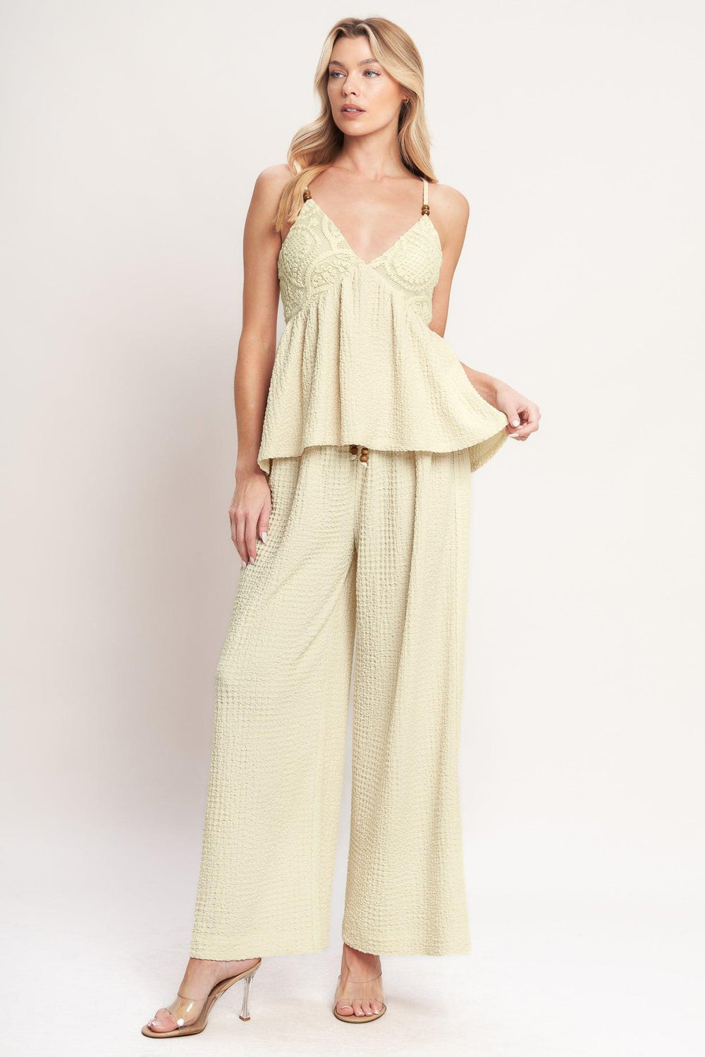 DESERT BLOOM WOVEN TOP.