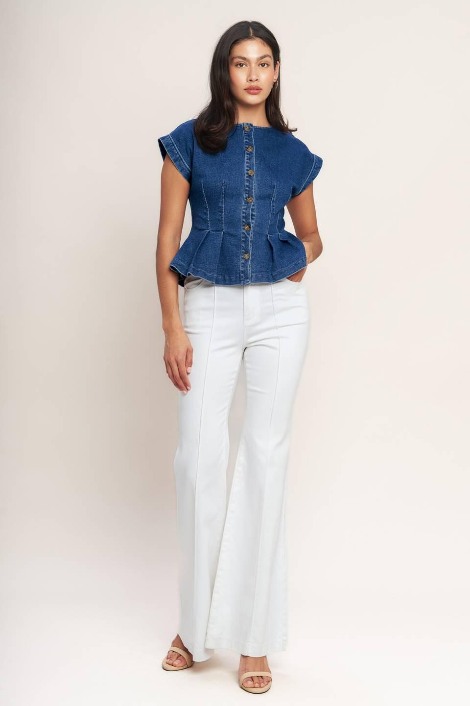 THE ONE YOU KEEP DENIM TOP.