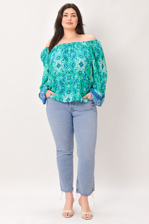 SEND MY LOVE WOVEN TOP.