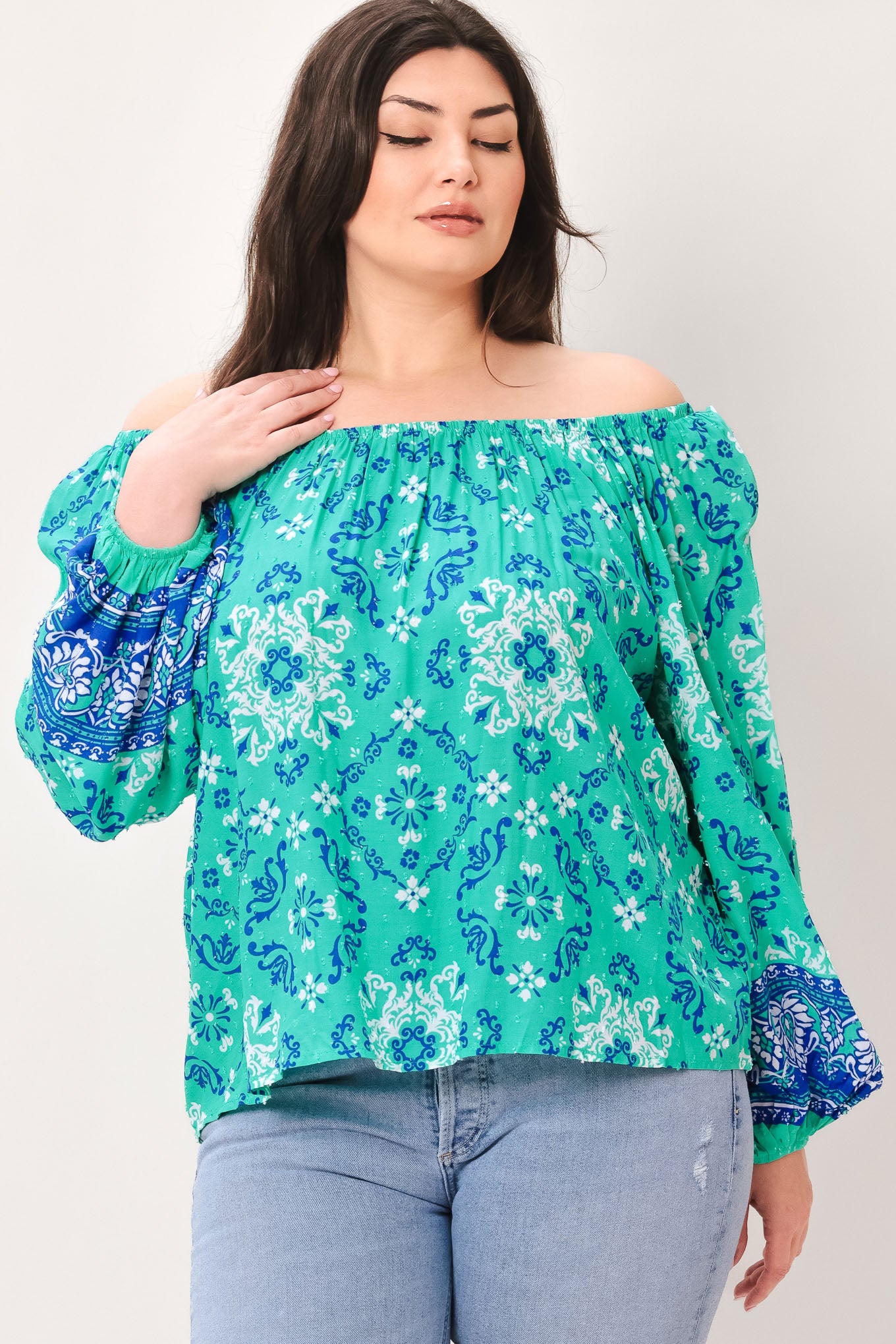 SEND MY LOVE WOVEN TOP.