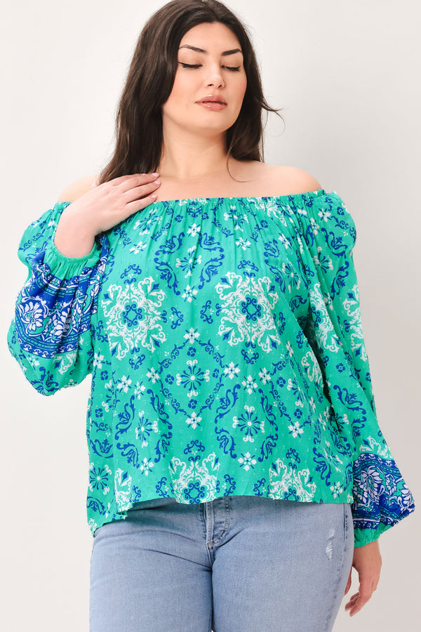 SEND MY LOVE WOVEN TOP.
